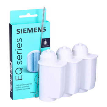SET: 3x Seltino Primo Ersatzfilter für BRITA Intenza TZ70003, TZ70033 + Siemens Entkalkungstabletten TZ80002 + Bürste