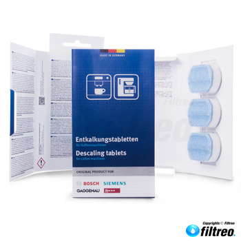 Bosch Siemens 2-in-1 Entkalkungstabletten Calc + Protect 311974 311821, 3 Stück