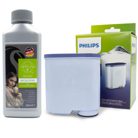 SET: Philips Saeco CA6903 AquaClean Filter, original + Seltino Entkalker 250ml