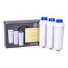 SET: 3x Seltino Ovale Ersatzfilter für Delonghi DLS C002 DLSC002 + Ecodecalk Entkalker 500ml + Bürste
