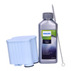 SET: 2x Spitze Schnecke - Ersatzfilter Philips Saeco CA6903 AquaClean + Entkalker CA6700 + Bürste