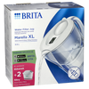 Brita Marella XL Wasserfilterkanne 3,5 L, weiß + 2× MAXTRA PRO Pure Performance Filterkartuschen