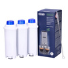 SET: 3x Seltino Ovale Ersatzfilter für Delonghi DLS C002 DLSC002 + Ecodecalk Entkalker 500ml + Bürste