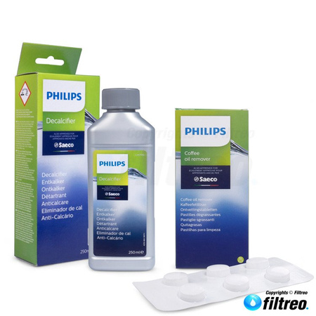 SET: Philips Saeco Entkalker CA6700/10 250ml + Philips Kaffeefettlöser CA6704/10