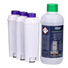 SET: 3x Spitze Ellipse Wasserfilter – Ersatz für DLS C002 / SER3017 + De’Longhi EcoDecalk 500 ml